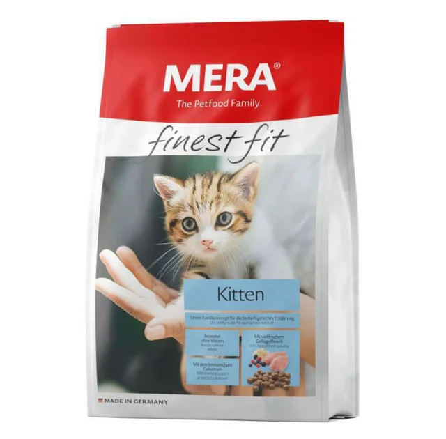 Сухий корм Mera Finest Fit Kitten для кошенят, зі свіжим м’ясом птиці та лісовими ягодами, 1.5 кг