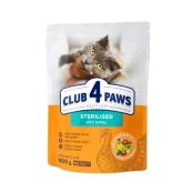 Сухой корм Club 4 Paws Premium Cat Sterilised Turkey для кошек стерилизованных, с индейкой, 0.9 кг