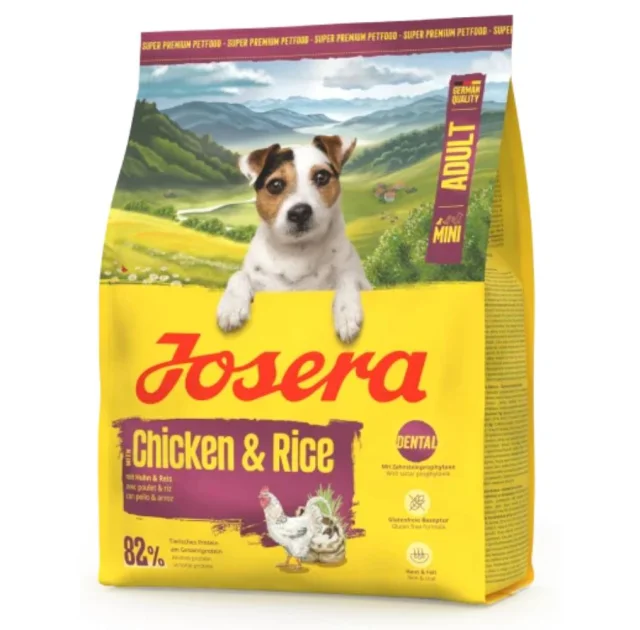 Сухий корм Josera Mini Adult Chicken & Rice для дорослих собак малих порід, з курицею та рисом, 3 кг