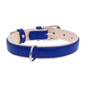 Нашийник Brilliance подвійний, без прикрас, ширина 20 мм, довжина 30-39 см, синій