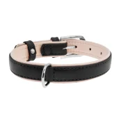 Нашийник Brilliance подвійний, без прикрас, ширина 25 мм, довжина 38-49 см, чорний