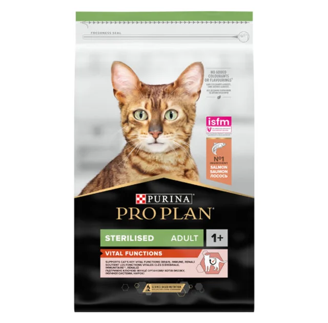 Сухий корм Purina Pro Plan Cat Sterilised Salmon для стерилізованих котів, з лососем, 10 кг