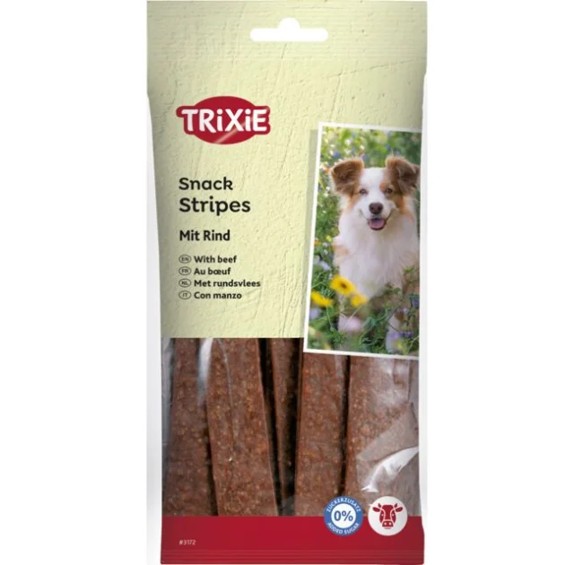 Ласощі Trixie Stripes для собак, яловичина, 100 г, 10 шт