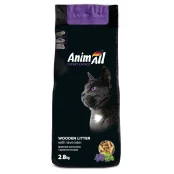 Деревний наповнювач AnimAll з ароматом лаванди, для котів, 2.8 кг Деревний наповнювач AnimAll з ароматом лаванди, для котів, 2.8 кг