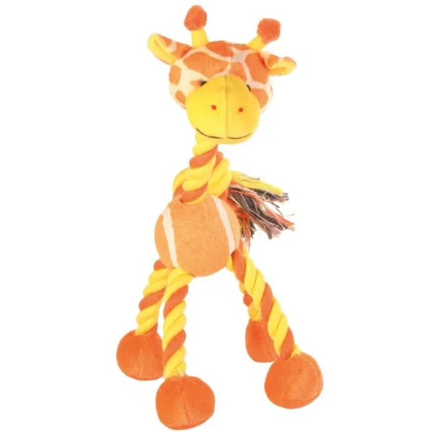 Игрушка Trixie, жираф плюшевый, для собак, 28 см, 4 шт