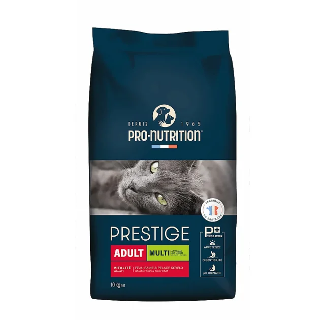 Сухой корм Pro-Nutrition Flatazor Prestige Cat Adult Multi для взрослых кошек, с птицей и овощами, 10 кг