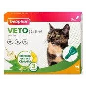 Краплі Beaphar Veto Pure Spot on Cat від бліх, кліщів та комарів для котів, біо натуральні, ціна за 1 піпетку