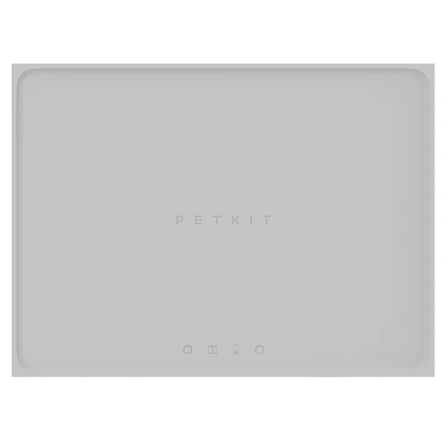 Килимок під миску Petkit Pet Mat Grey для котів та собак, антиковзний, силікон, 46×34 см, сірий