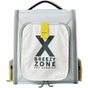 Рюкзак-переноска Petkit Breezy Zone Yellow/Grey для собак і котів, 35×27×43 см, сірий