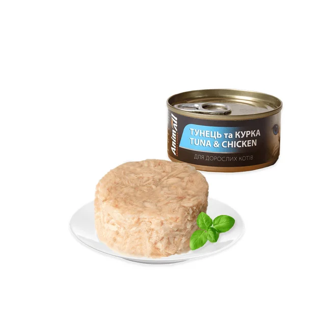 Консервы AnimAll для кошек, тунец с курицей, 85 г