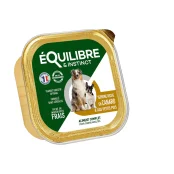 Консервы Equilibre&Instinct для взрослых собак, паштет с уткой и горохом, 300 г