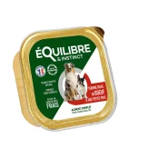 Консервы Equilibre&Instinct для взрослых собак, паштет с говядиной и горохом, 300 г