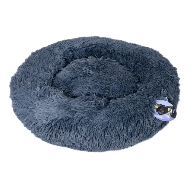 Лежак-гніздо Animall Wendy для собак і котів, розмір L, 63×63×15 см, графіт