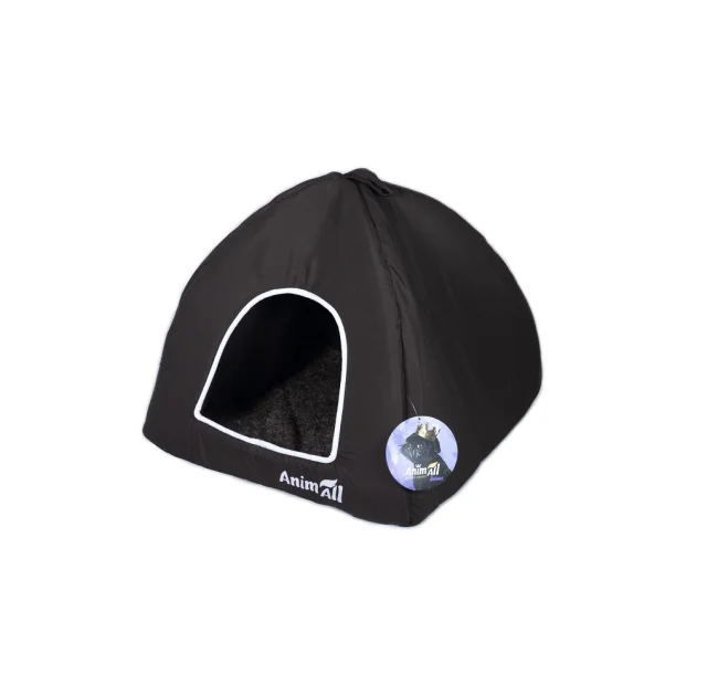 Будиночок Animall Wendy для собак і котів, розмір M, 45×45×35 см, кава