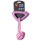 Іграшка AnimAll GrizZzly Baby, акула з канатом, рожева лаванда, 15.8×10.2×2.8 см