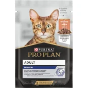 Вологий корм Purina ProPlan Indoor для котів що живуть вдома, з лососем, 85 г