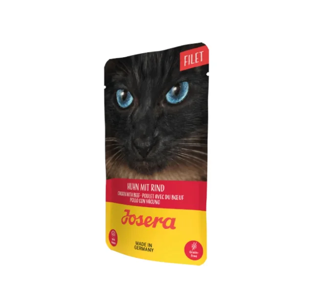 Влажный корм Josera Filet Huhn mit Rind для кошек, куриное филе с говядиной, пауч, 70 г