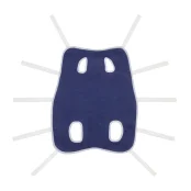 Послеоперационная попона №0.5 для кошек и собак, синяя