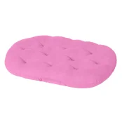 Подстилка Теремок для животных, овальная, L, ширина 65 см, длина 75 см, В 7 см, розовый