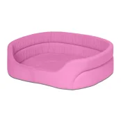 Лежанка Теремок для тварин , L, ширина 69 см, довжина 82 см, висота 19 см, рожевий