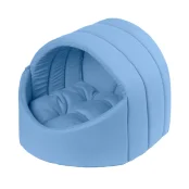 Козуб Теремок для тварин, S, ширина 37 см, довжина 42 см, В 35 см, блакитний