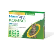 Краплі Boehringer Ingelheim NexGard Combo проти паразитів для котів до 2.5-7.5 кг, L, 3 аплікатори (упаковка) Краплі Boehringer Ingelheim NexGard Combo проти паразитів для котів до 2.5-7.5 кг, L, 3 аплікатори (упаковка)