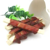 Лакомство Крестьянские Вкусы для собак, утиные палочки с треской, креченные, 12 см, 500 г