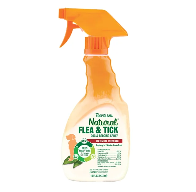 Спрей Natural Flea&Tick "Максимальна сила", для собак, від бліх і кліщів, 473 мл