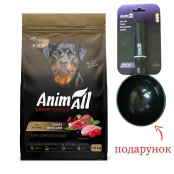 Сухой корм AnimAll для взрослых собак крупных пород, со свежей индейкой и ягненком, 12 кг