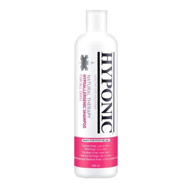 Шампунь Hyponic Hypoallergenic, гіпоалергенний, з олією соняшника, жожоба та екстрактом зеленого чаю, для собак, 500 мл