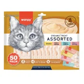 Лакомства Wanpy Creamy Treat Assorted для кошек, жидкие, набор, 0.7 кг, 5 шт