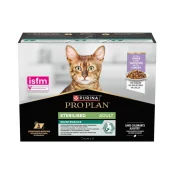 Влажный корм Purina Pro Plan Sterilised для взрослых стерилизованных кошек, с индейкой, 10 × 85 г