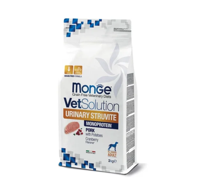 Сухой корм Monge VetSolution Urinary Struvite canine для взрослых собак, с мочекаменной болезнью, 12 кг