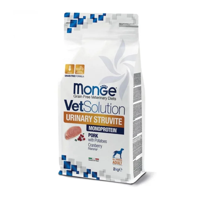 Сухой корм Monge VetSolution Urinary Struvite canine для взрослых собак, с мочекаменной болезнью, 2 кг