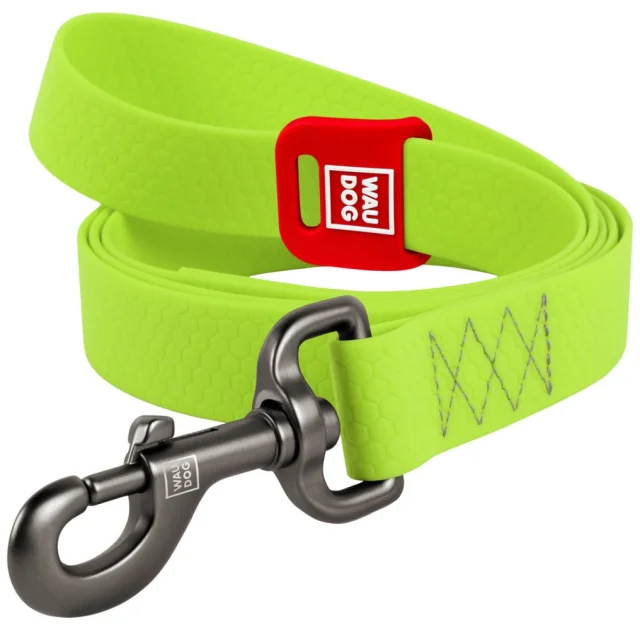 Повідeць WAUDOG Waterproof для собак, водостійкий, салатовий, S, 1.5 см, 5 м