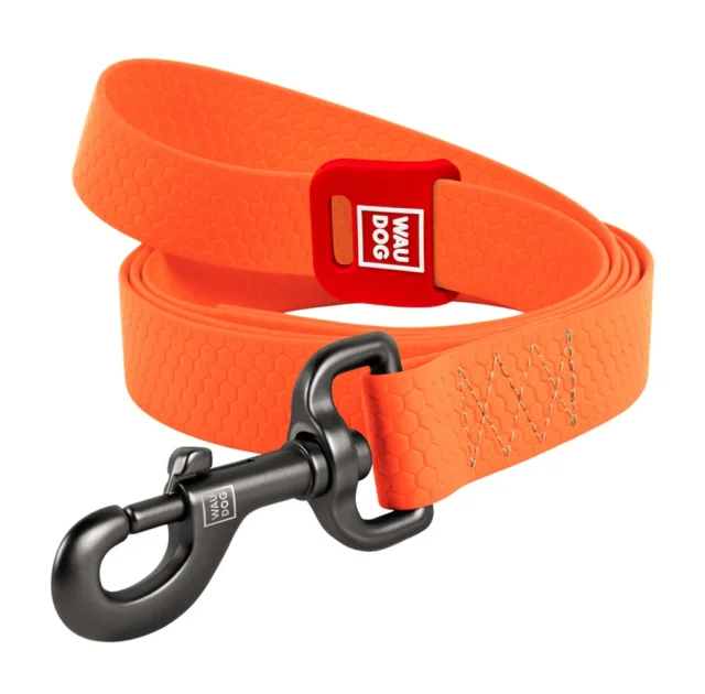 Повідeць WAUDOG Waterproof для собак, водостійкий, помаранчевий, S, 1.5 см, 1.22 м
