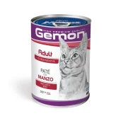 Влажный корм Gemon Cat Wet Adult для взрослых кошек, говядина, 400 г