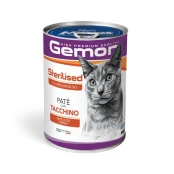 Влажный корм Gemon Cat Wet Sterilised для стерилизованных кошек, индейка, 400 г