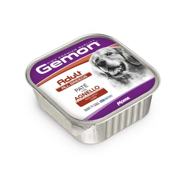 Вологий корм Gemon Dog Wet Adult для дорослих собак, ягня, 150г