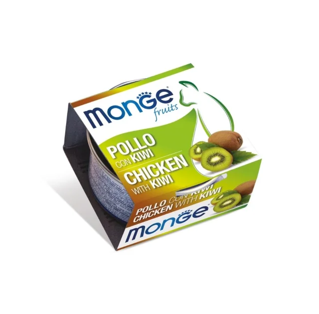 Вологий корм Monge Cat Wet Adult для дорослих котів, курка з ківі, 80 г