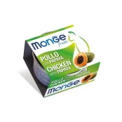 Влажный корм Monge Cat Wet Adult для взрослых кошек, курица и папая, 80 г