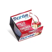Влажный корм Monge Cat Wet Adult для взрослых кошек, курица с яблоком, 80 г