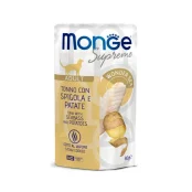 Влажный корм Monge Cat Wet Adult для взрослых кошек, тунец с сибасом и картофелем, 80 г