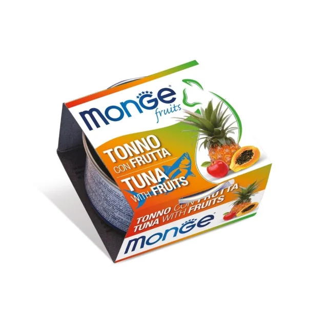 Влажный корм Monge Cat Wet Adult для взрослых кошек, тунец с фруктами, 80 г
