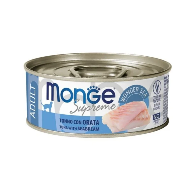 Вологий корм Monge Cat Wet Kitten для кошенят, тунeць та морський лящ, 80 г