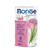 Влажный корм Monge Cat Wet Sterilised для стерилизованных кошек, тунец с киноа и стручковой фасолью, 80 г