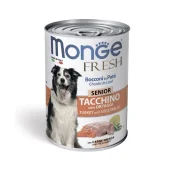 Влажный корм Monge Dog Wet Fresh для взрослых собак, индейка с овощами, 400 г