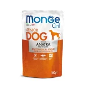 Влажный корм Monge Dog Wet Grill для взрослых собак, утка с овощами, 100 г