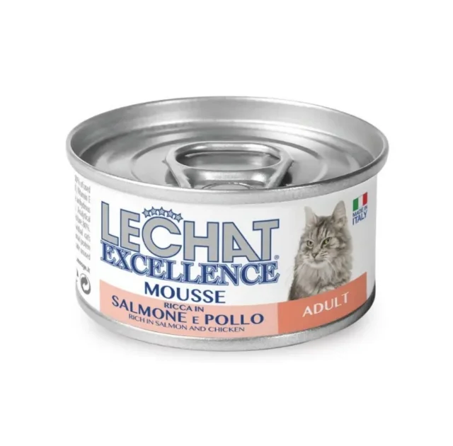 Вологий корм Monge LCE Cat Wet Adult для дорослих котів, лосось з куркою, 85 г