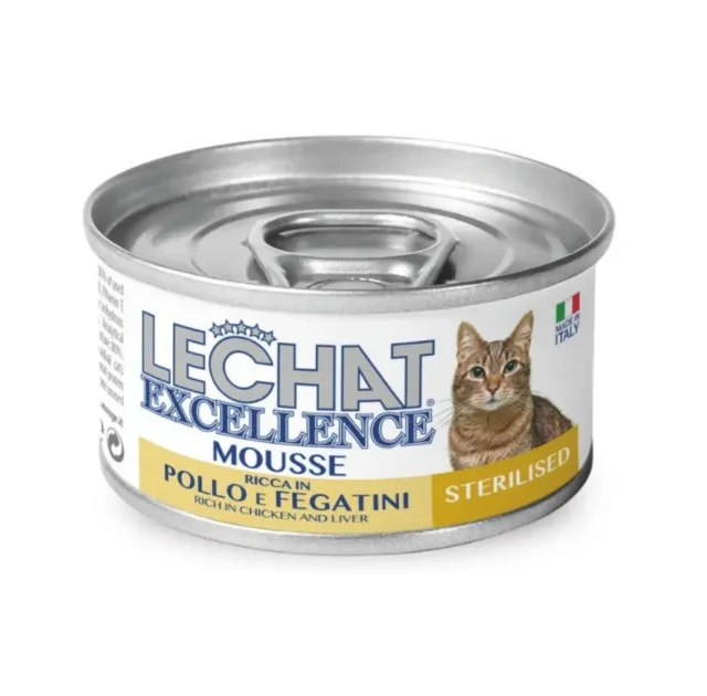 Вологий корм Monge LCE Cat Wet Sterilised для стерилізованих котів, курка з печінкою, 85 г